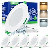 HOMEOW LED Einbaustrahler 230V 7W, LED Spots 230V Warmweiß, Neutralweiß und...