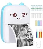 heuchaey Mini Drucker Mobiler Fotodrucker für Smartphone Tragbarer Mini...