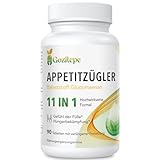 Natürlicher Appetitzügler, Ballaststoff Glucomannan aus der Konjakwurzel, 11...