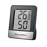 ThermoPro TP49B digitales Mini Thermo-Hygrometer Thermometer Hygrometer innen...