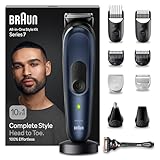 Braun All-In-One Bartpflege Bodygroomer Set, 10-in-1 Barttrimmer/Bartschneider,...