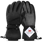 AOKKR Winterhandschuhe, Wasserdicht Warme Fahrradhandschuhe Herren und Damen,...