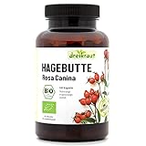 dreikraut Bio-Hagebutten-Kapseln | 160 Stück | ohne Zusätze | 500mg | Deutsche...