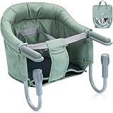 Faltbarer Tischsitz Baby Stuhlsitz mit Transporttasche für Tischplatten bis 8,5...