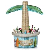 FunX Aufblasbare Palme Getränkekühler - Party und Festival Accessoire im Beach...
