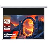 90' Zoll Motor-Leinwand celexon Basic 16:9 | 200x113 cm weiß | 4K Full HD 3D |...