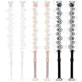 Piriuuo 3 Paar BH Träger, Damen-BH-Träger mit Spitze und Blume Verstellbar...