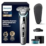 Philips Shaver S9000, elektrischer Nass- und Trockenrasierer, Lift &...