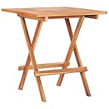 vidaXL Teak Massiv Bistrotisch Klappbar Gartenmöbel Tisch Gartentisch...