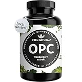 OPC Traubenkernextrakt – 240 Kapseln mit 1000mg OPC Extrakt – Höchster OPC...