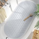 HITSLAM Oval Badewannenmatte rutschfest 88 x 40 cm, Lange Schimmelresistent...