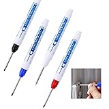 Tieflochmarker, Vaktop 4 Stück Bohrlochmarker, 30mm Extralange Spitze...