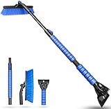 SEAAES Eiskratzer Auto, 112CM ausziehbare Auto Reinigungsbürste und...