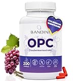 Bandini® OPC Traubenkernextrakt 200 Kapseln | Höchster OPC Gehalt nach HPLC...