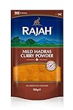 Rajah Mild Madras Currypulver – Aromatische Gewürzmischung mit milder...