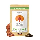 Bio Reishi Pulver 100g Ganoderma lucidum aus kontrolliert biologischem Anbau...