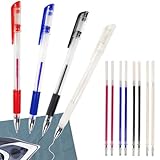Zidoley Trickmarker Nähen, 4 Stück Hitze Löschbare Gelstifte Mit 8...