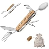 Gipfelgaudi All-in-One Camping Besteck: ideal zum Wandern, Picknick & mehr I...