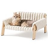MEWOOFUN Erhöhtes Weich Katzensofa Bett für große Katzen und Kätzchen,...