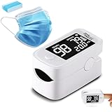 ProMedix Pulsoximeter Fingerpulsoximeter mit 1.5” HD LED Display | Präzise...