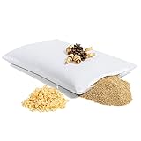 HIMMELGRÜN Zirbenkissen mit Bio Hirseschalen - Zirben Kissen - Handgemacht im...