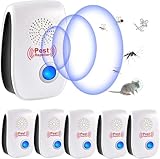 Ultraschall Schädlingsbekämpfer, 6 Stück Mäuseabwehr Mäusevertreiber...