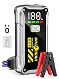 Starthilfe Powerbank 4000A Tragbare Auto Starthilfe 12V (Bis Zu 9,0L Benzin Oder...