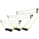 HAMMER 3 in 1 Netz Set für Volleyball, Badminton & Tennis, Spaß für jung und...