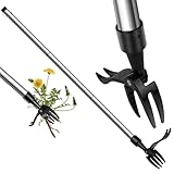 OFFCUP Unkrautstecher, Stand Up Weeder 100cm, Unkrautentfernung Werkzeug...