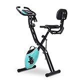 Merax Fitness Bike, Heimtrainer Klappbar, Magnetische Faltbares Fitnessfahrrad...