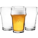 Glasmark KROSNO 1992 Biergläser Set 4 Stück 300 ml Pils Bierglas Stout Ale...