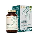Nature Basics® Algenöl Omega 3 vegan | 120 (!) Kapseln hochdosiert im Glas |...