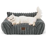 BEDSURE Katzenbett groß orthopädisches Katzensofa - 61x46x25cm Hundesofa...