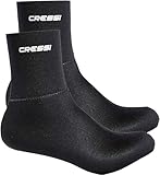 Cressi Black Neoprene (3 or 5mm) Socks Resilient - Neopren Tauchsocken 3/5mm,...