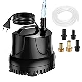 Lnicez Maximale 25W 1500L/H Mini Wasserpumpe Tauchpumpe Förderpumpe Aquarium...