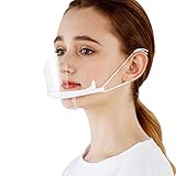 AIEOE 10 Stück Visier Arbeitskleidung Mund Nasen 8cm Transparent Kunststoff...