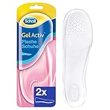 Scholl GelActiv Einlegesohlen für flache, schmale Schuhe von 35-40.5, optimaler...