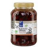 Griechische Kalamata Oliven Ohne Stein 900g | Bio Zertifiziert | Oliven aus...