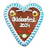 Lebkuchen Herz Oktoberfest 2024 ? ca.18cm - Lebkuchenherz wie von der Wiesn,...