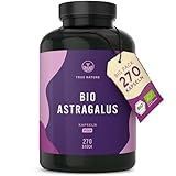 Bio Astragalus - 270 Kapseln - HOCHDOSIERT: 3000 mg reinem Bio Rohstoff pro Tag...