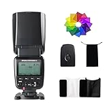 PHOTOOLEX FK580-C Blitz GN60 TTL Flash Speedlite Kompatibel mit Canon DSLR...