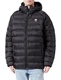 Tommy Jeans Herren Daunenjacke Hooded Light Down Jacket Winter, Schwarz (Black),...