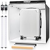 Yorbay Fotostudio Set 80 x 80 x 80cm CRI 95+ LED-Fotobox Lichtbox Lichtwürfel...