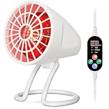 Hoakya Infrarotlampe, 150W Infrarot Wärmestrahler, Rotlichtlampe Wärmelampe...