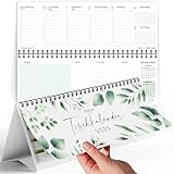 Tischkalender 2025 Quer - Kalender 2025 Tischkalender - Wochenkalender 2025...