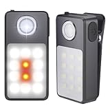 2 Stück Lauflicht USB-C Wiederaufladbar, 3 Helligkeitsstufen, Upgrade 2-in-1...