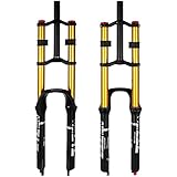 splumzer Fahrrad Federgabel 26/27.5/29' für Mountainbike DH Air Double Shoulder...