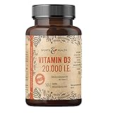 Vitamin D3 20000 Depot - 365 Tabletten - Hochdosiertes Vitamin D3 - Vitamin D...