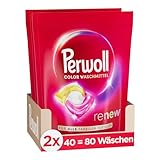 Perwoll Renew Caps Color Waschmittel 80 (2 x 40 Wäschen), All-in-1 Waschmittel...