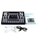 Live Soundkarte Audio Mixer Zweikanal Aufnahmemischer PC Mobiltelefon Universell...